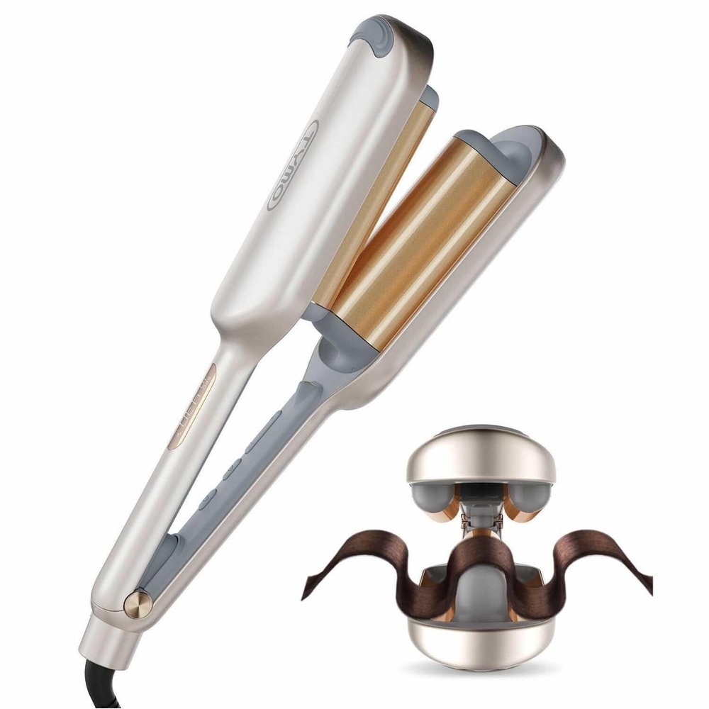 NEW TYMO ROVY Hair Waver Curling Iron 1.25 Barrel Ionic Hair Curler Dual Voltage